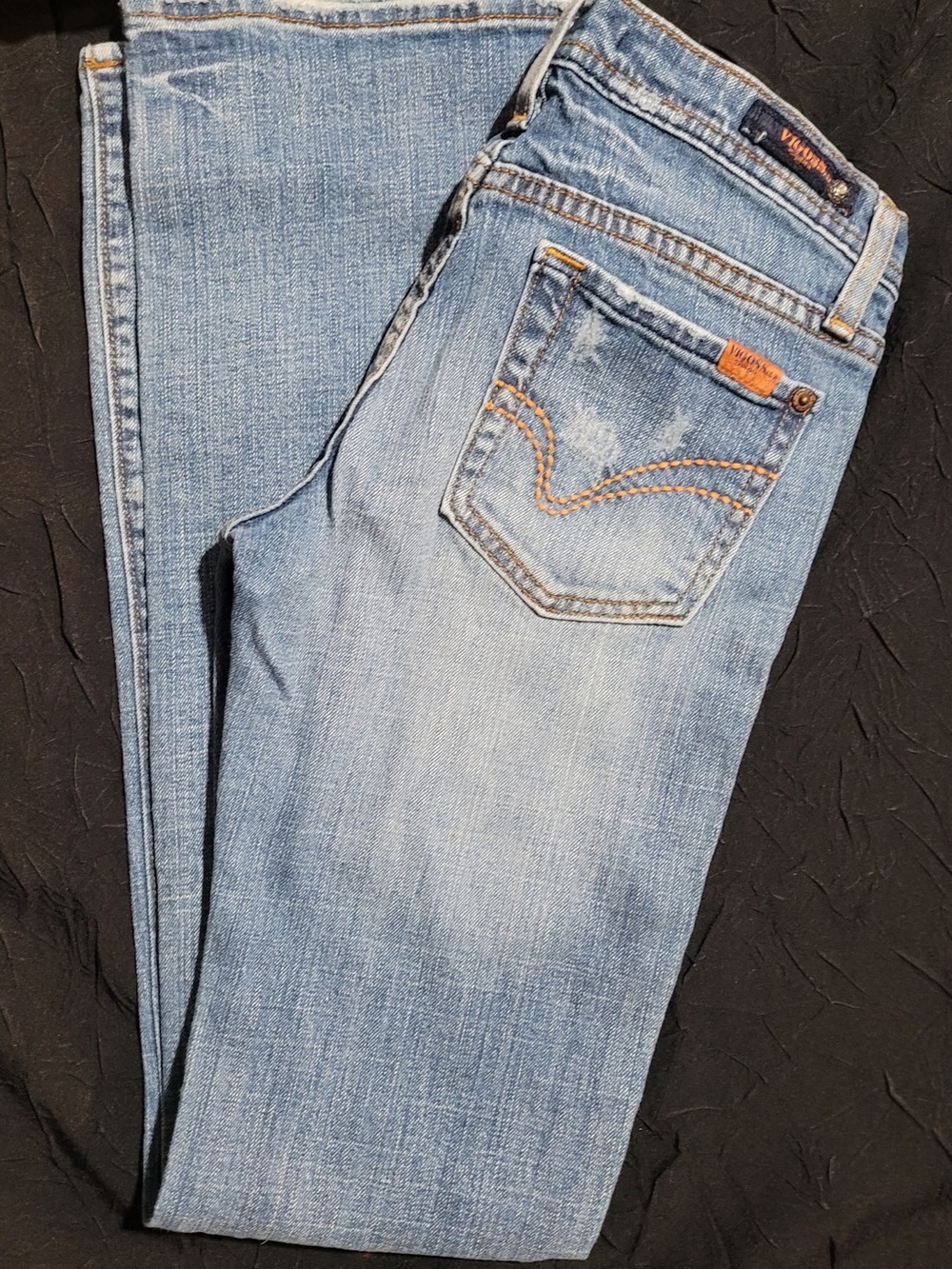 Vigoss Light Blue Skinny Jeans with Faded Detail